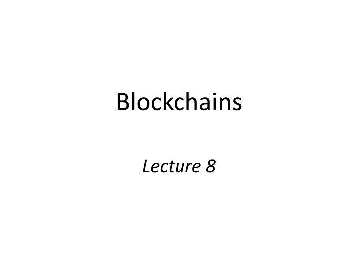blockchains n.w