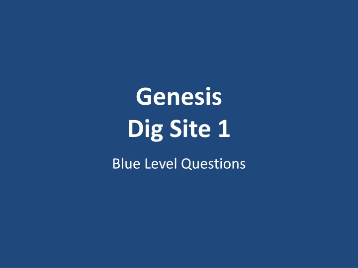 genesis dig site 1 n.w