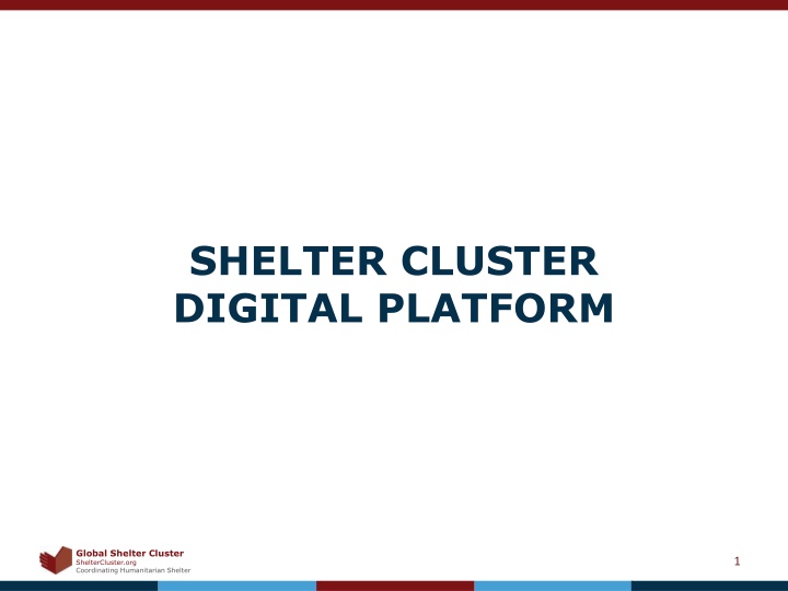 shelter cluster digital platform n.w
