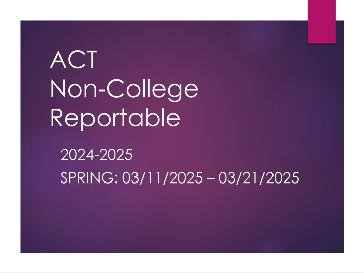 act non college reportable n.w