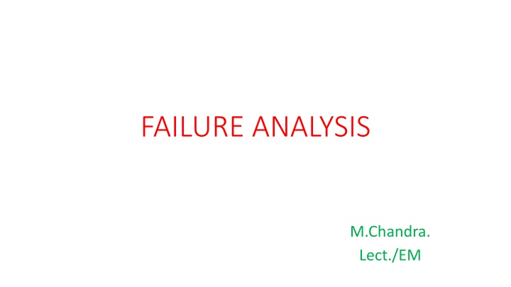 FAILURE ANALYSIS