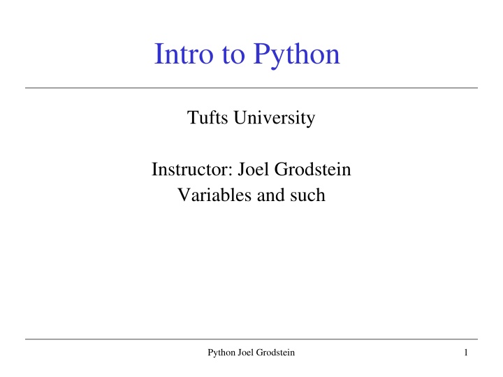 intro to python n.w