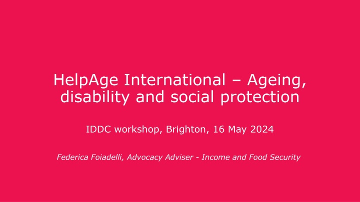 helpage international ageing disability n.w