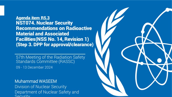 agenda item r5 3 nst074 nuclear security n.w