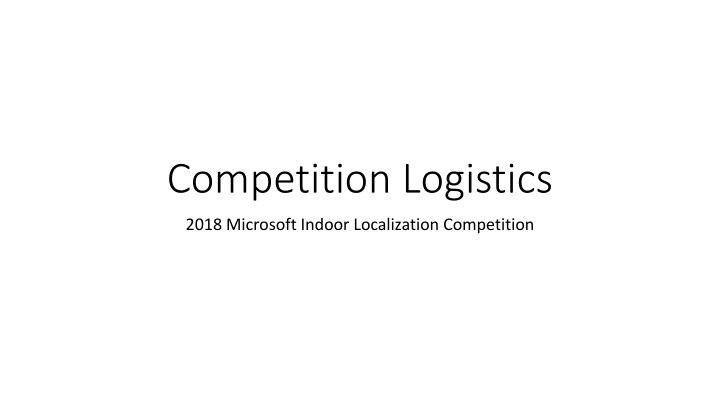 competition logistics n.w