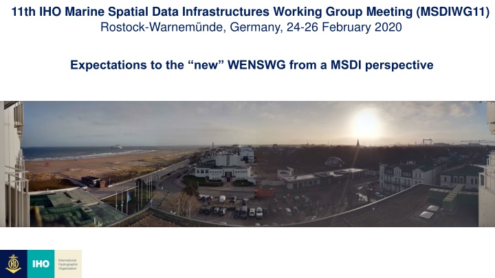 11th iho marine spatial data infrastructures n.w