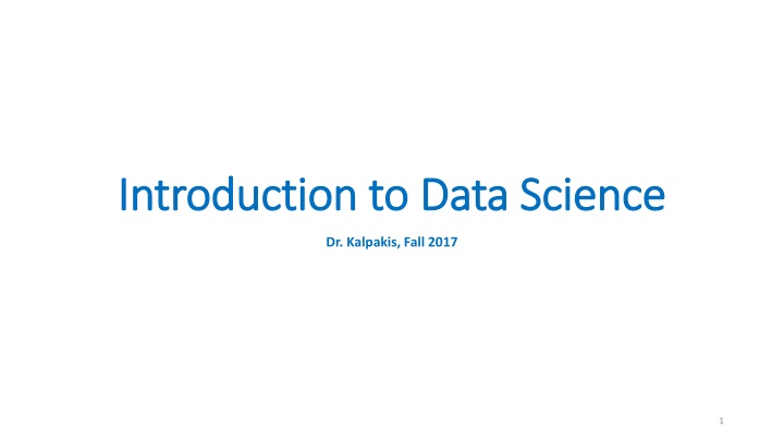 introduction to data science introduction to data n.w