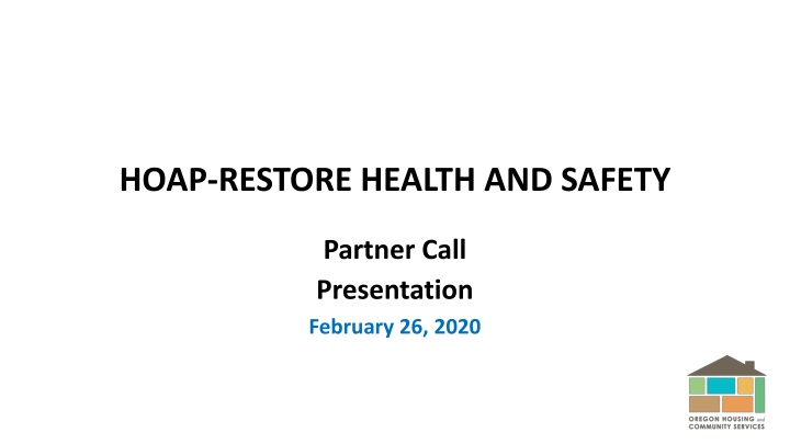 hoap restore health and safety n.w
