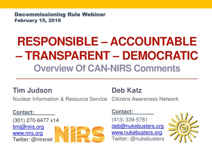 decommissioning rule webinar decommissioning rule n.w