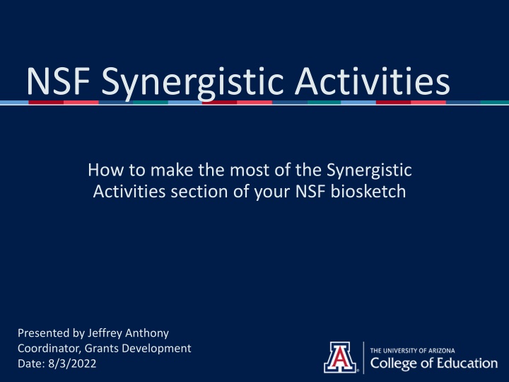 nsf synergistic activities n.w
