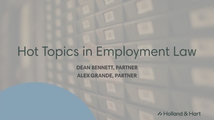 Legal Updates on Department of Labor Developments