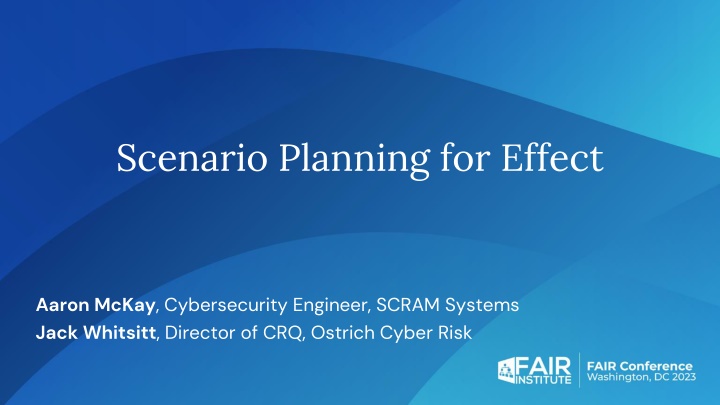 scenario planning for effect n.w