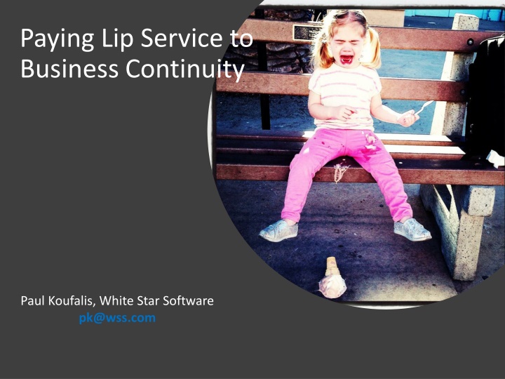 paying lip service to business continuity n.w