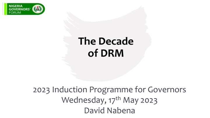 2023 induction programme for governors wednesday n.w