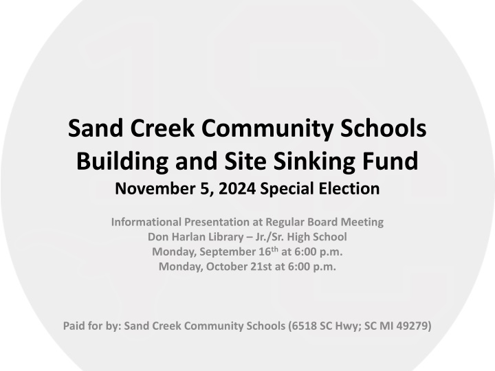 sand creek community schools building and site n.w