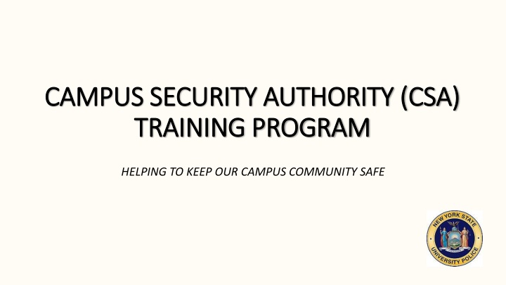 campus security authority csa campus security n.w