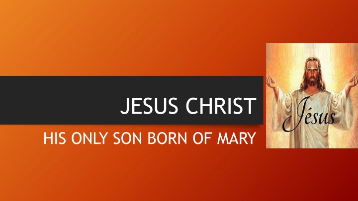 jesus christ n.w