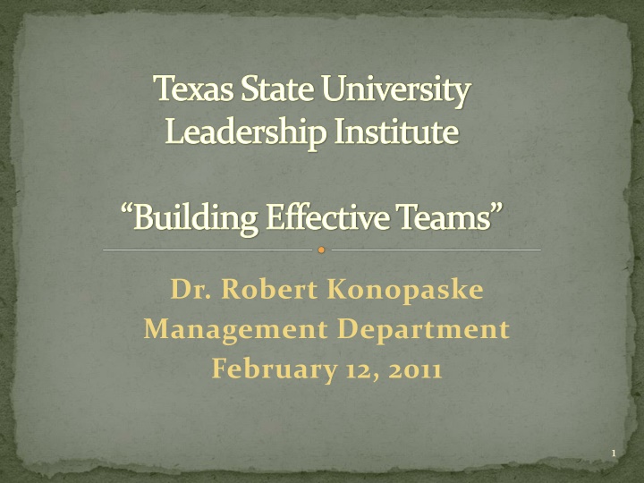 texas state university leadership institute n.w