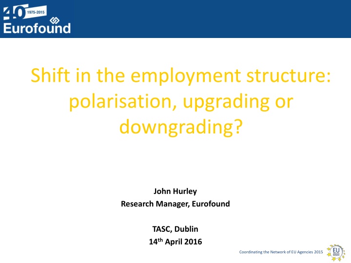 shift in the employment structure polarisation n.w