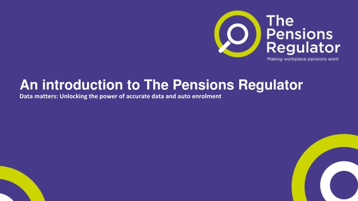 an introduction to the pensions regulator data n.w