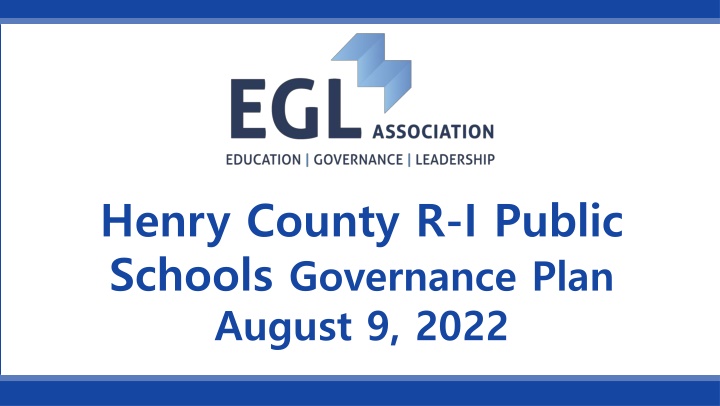 Henry County R-I Public Schools Governance Plan