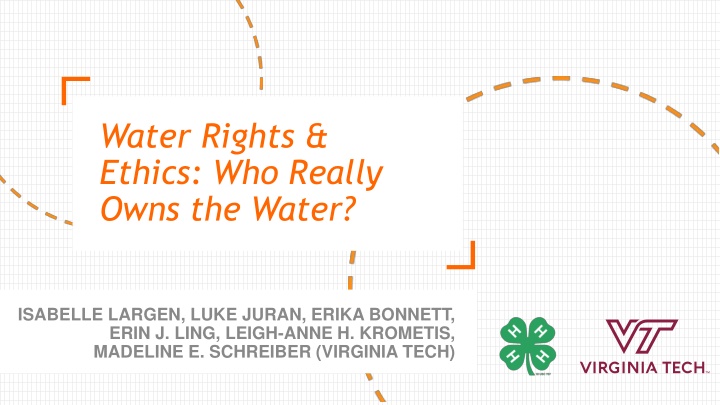 water rights ethics who really owns the water n.w