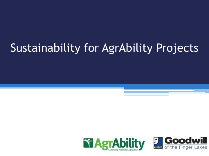 sustainability for agrability projects n.w