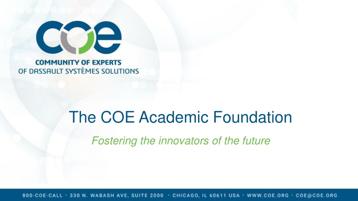 the coe academic foundation n.w