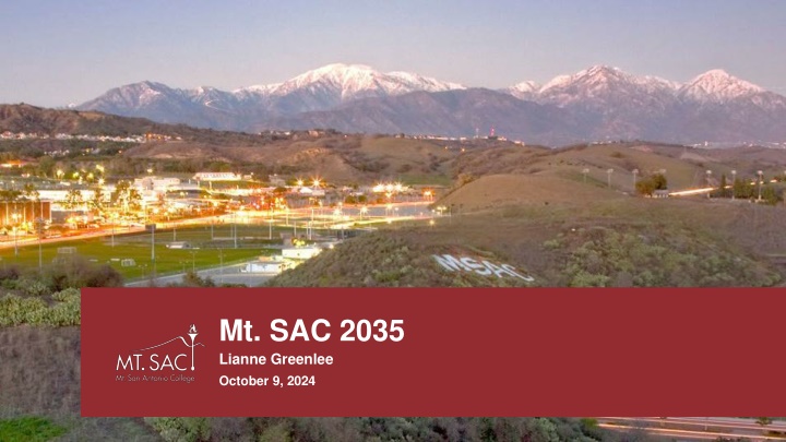 Mt. SAC 2035 Integrated Planning for Future Success