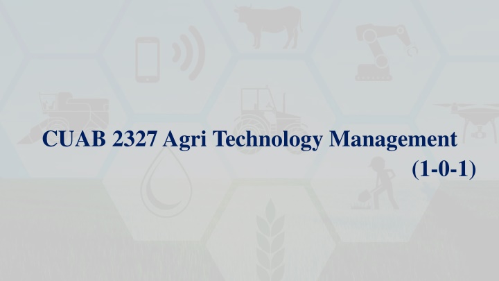 cuab 2327 agri technology management n.w