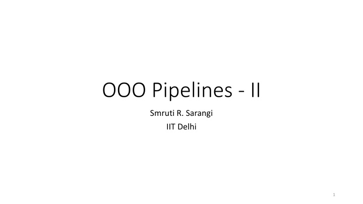 ooo pipelines ii n.w