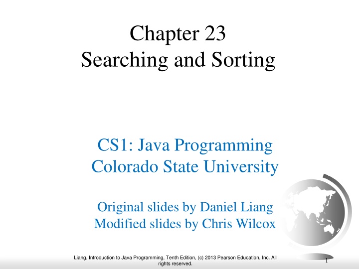 chapter 23 searching and sorting n.w