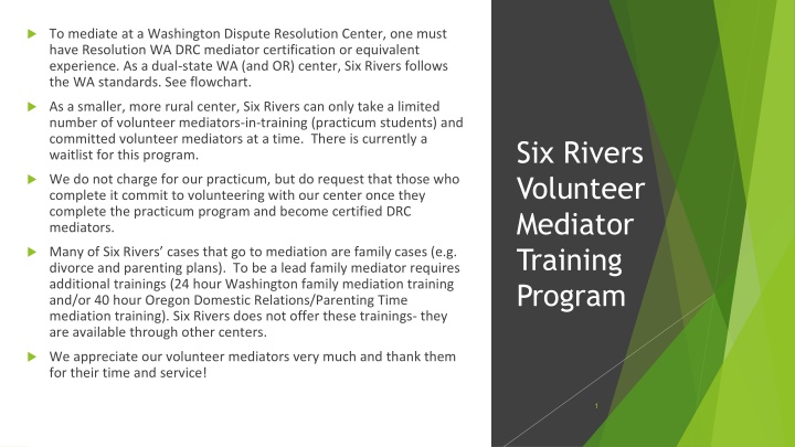 to mediate at a washington dispute resolution n.w