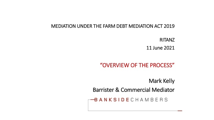 mediation under the farm debt mediation act 2019 n.w