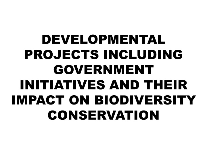 developmental projects including government n.w