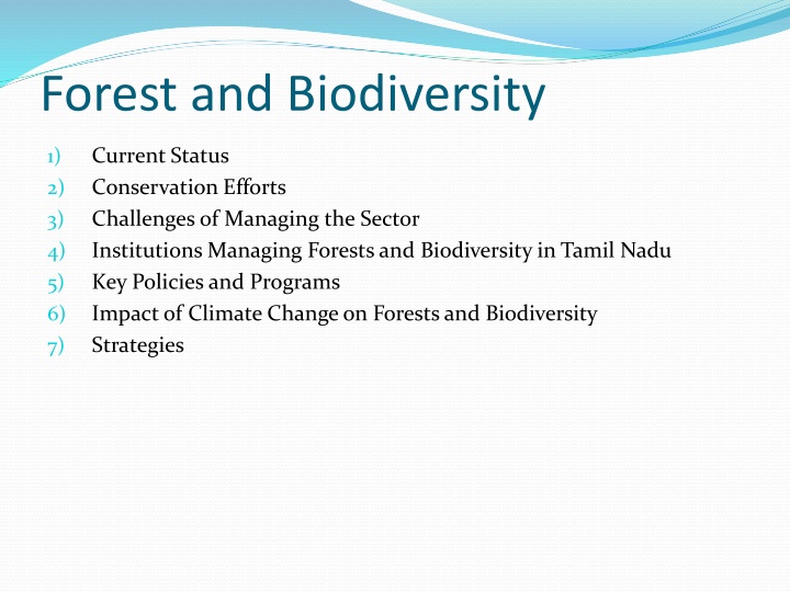 forest and biodiversity n.w