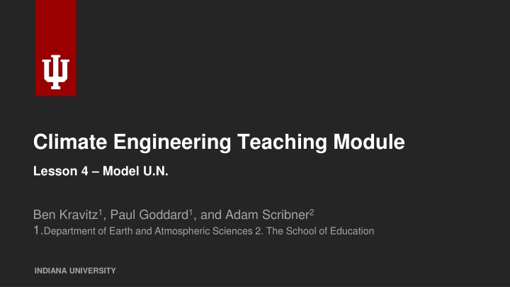 climate engineering teaching module n.w