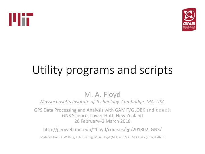 utility programs and scripts n.w
