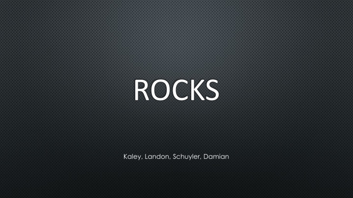rocks n.w