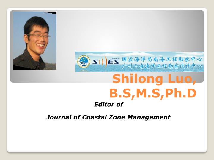shilong luo b s m s ph d editor of n.w