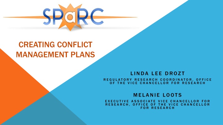 Conflict Management Roles and Processes