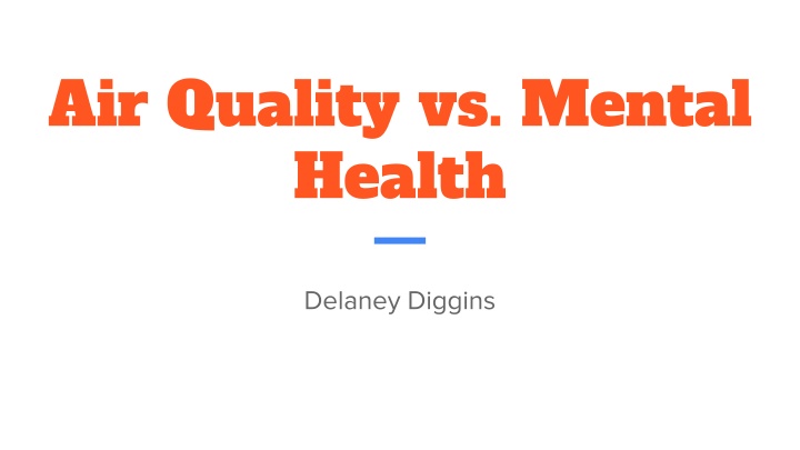 air quality vs mental health n.w