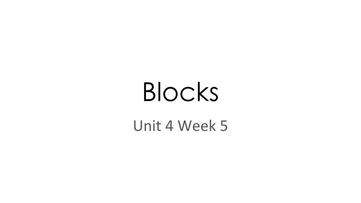 blocks n.w