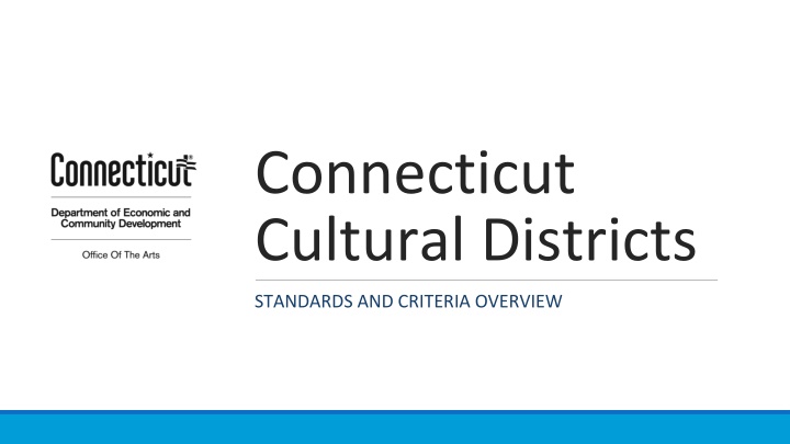 connecticut cultural districts n.w