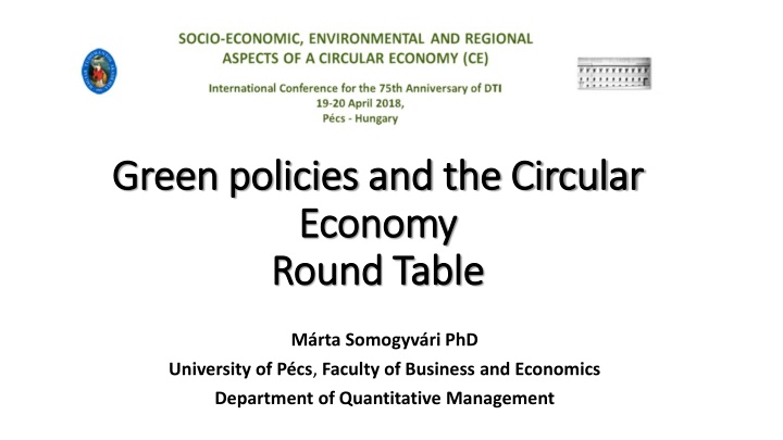 Green Policies and the Circular Economy Round Table Discussion