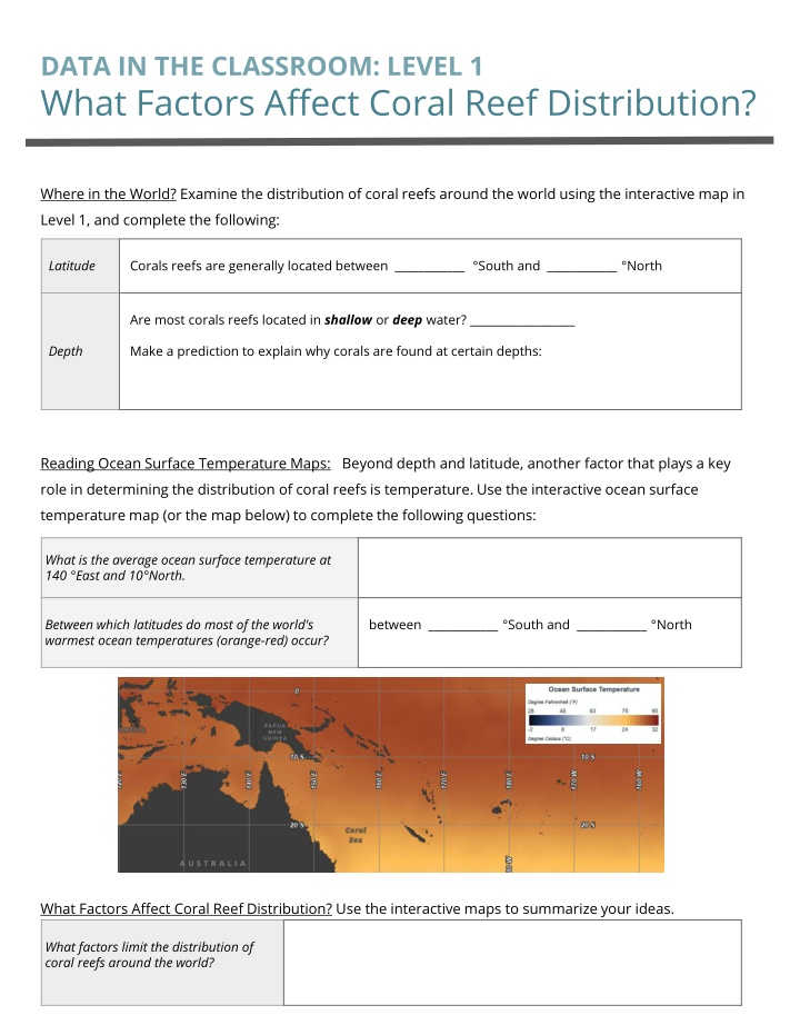 data in the classroom level 1 what factors affect n.w