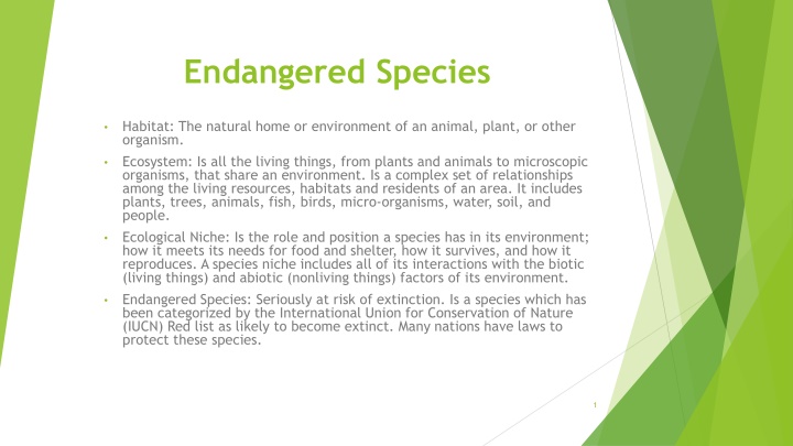endangered species n.w