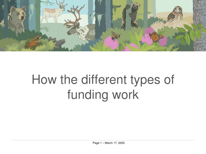how the different types of funding work n.w