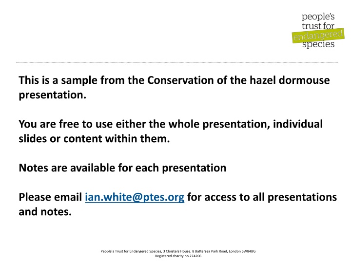 this is a sample from the conservation n.w