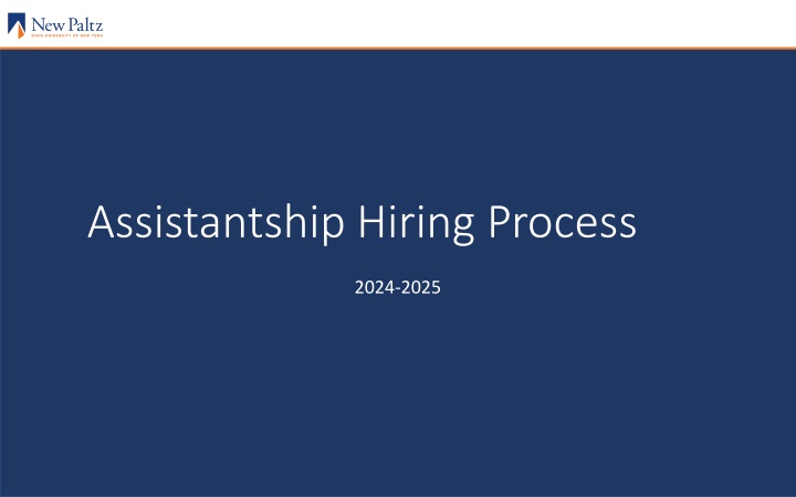 assistantship hiring process n.w